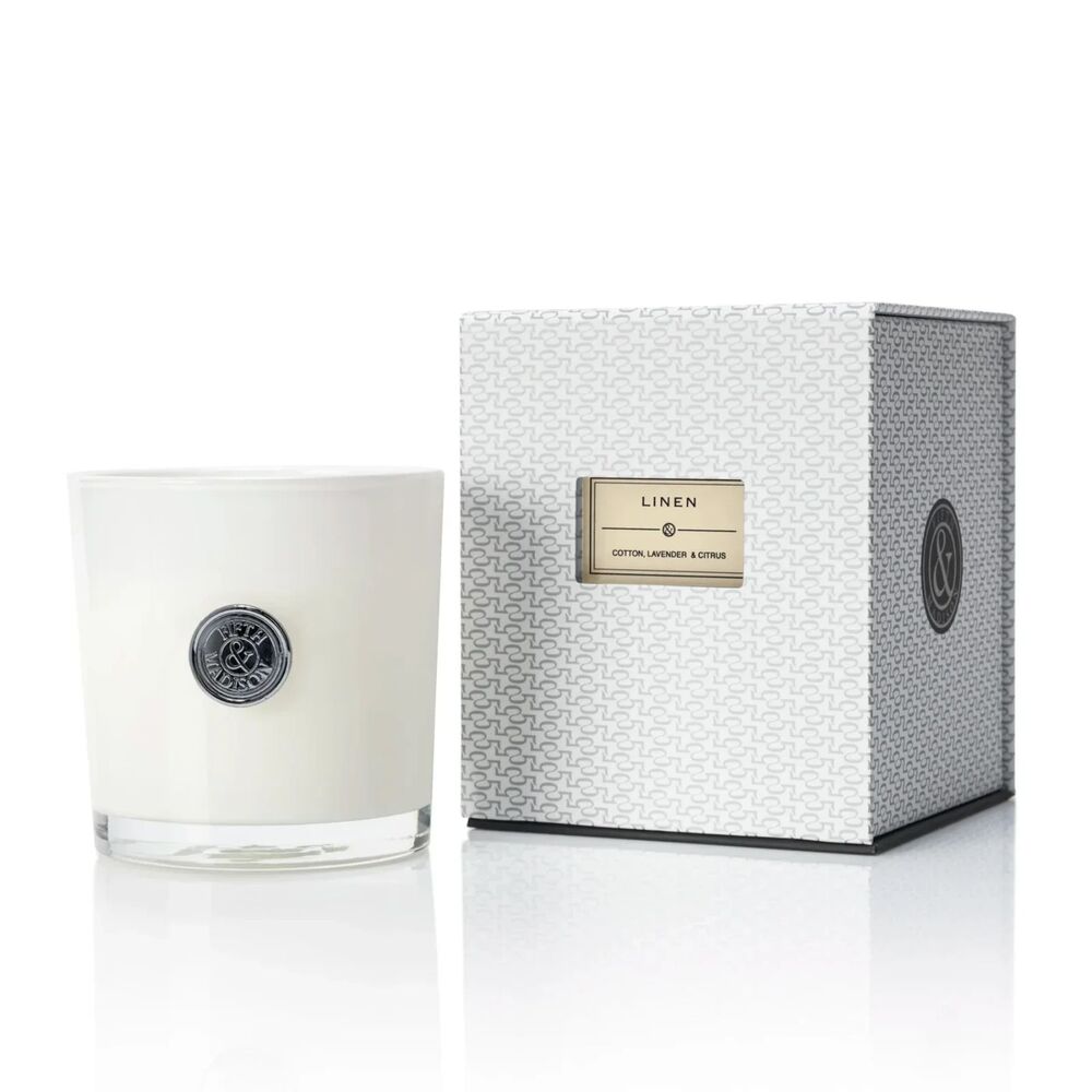 Fifth & Madison | Linen Soho Double Wick Candle
